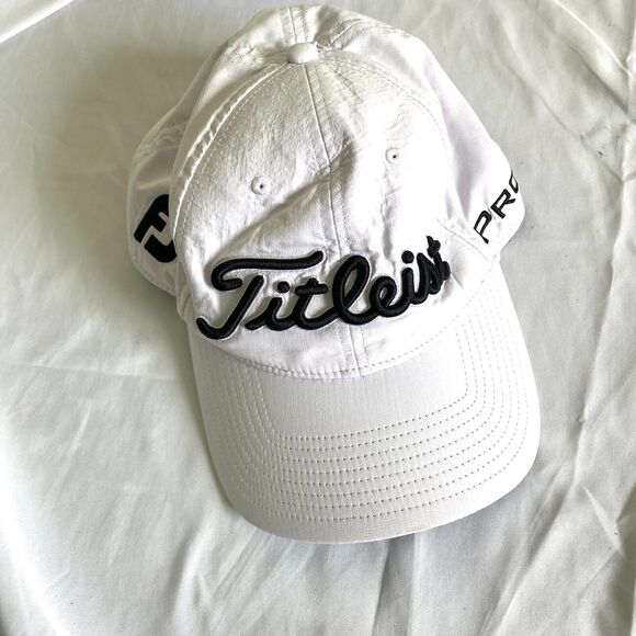 Titleist Other - Titleist FJ Pro V1 Golf Tour Blue White Mesh Snap Back Hat Foot Joy